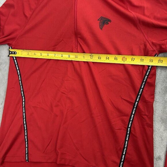 Nike Sweatshirt Womens Large Atlanta Falcons NFL 1/4 Zip Core Pullover Sweater - Picture 5 of 12